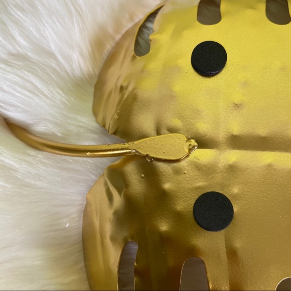 Monstera Gold Decorative Metal Tray Catchall - Picture 9 of 15